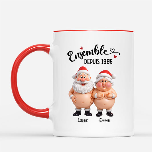 7209MFR2 mug de noel personnalise ensemble couple drole 7209m6v5g