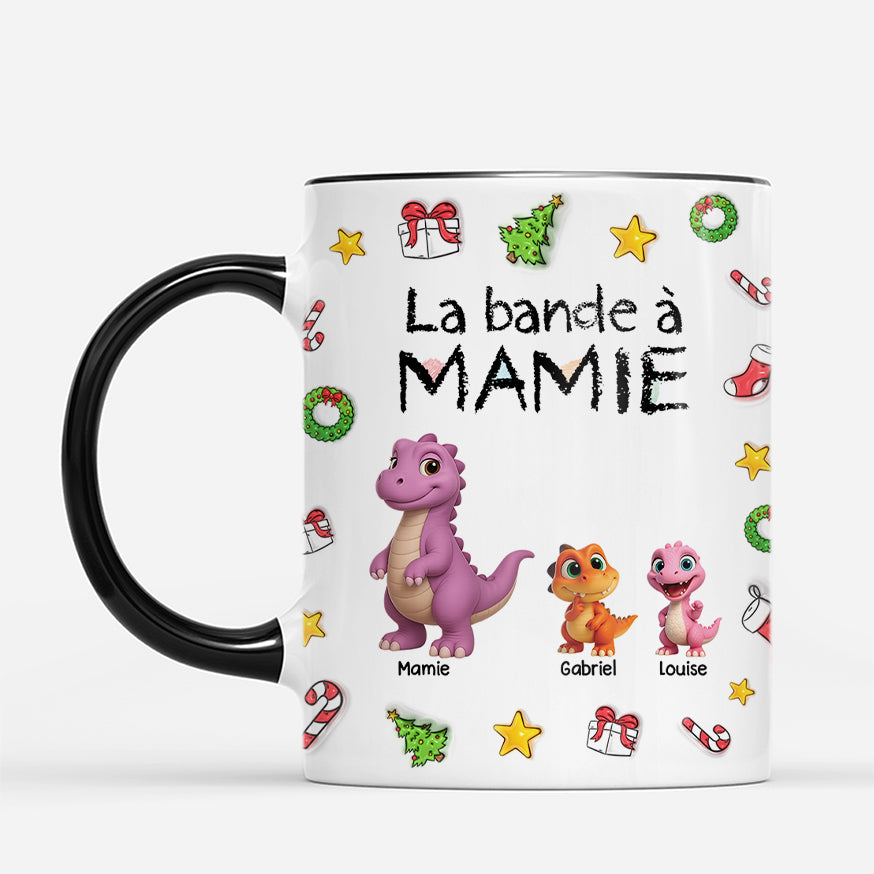 7213MFR2 mug personnalise la bande a mamie papy dinosaure 7213m6t5b