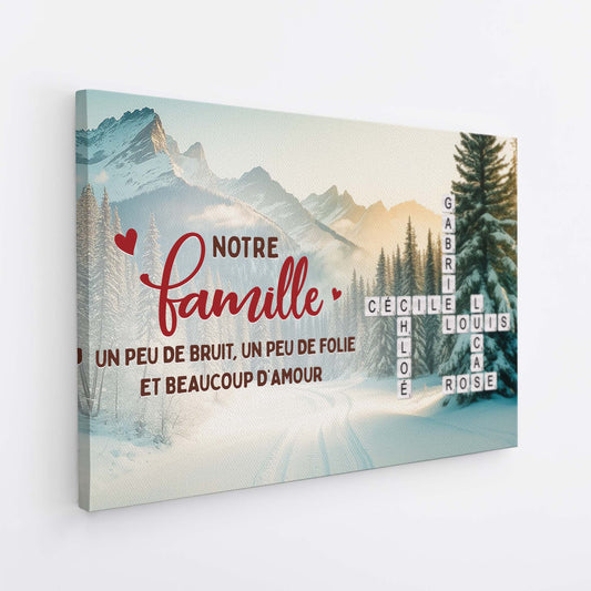 7215CFR2 toile mot croise personnalise rentrer a la maison pour noel 7215c6t5i