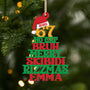 7228OFR1 ornement en bois a 1 couche personnalise pour femmehomme sapin de noel_ humour avec argots 7228oktma