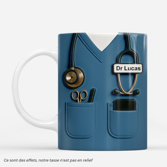 7241MFR1 effet dimpression 3d mug personnalise pour docteurinfirmiere cadeau pour un infirmier 7241mtvwn