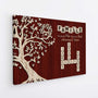 7256CFR2 toile mot croise personnalise arbre de famille 7256c8t5i