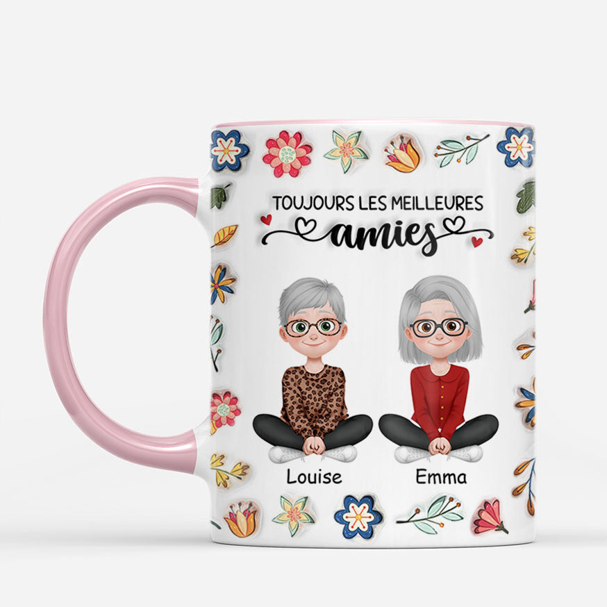 7259MFR2 effet dimpression 3d mug personnalise meilleure amie et soeur soeurs pour toujours 7259m8l0f