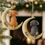7260OFR2 effet dimpression 3d ornement noel en bois a 1 couche personnalise chien sous les etoiles 7260o
