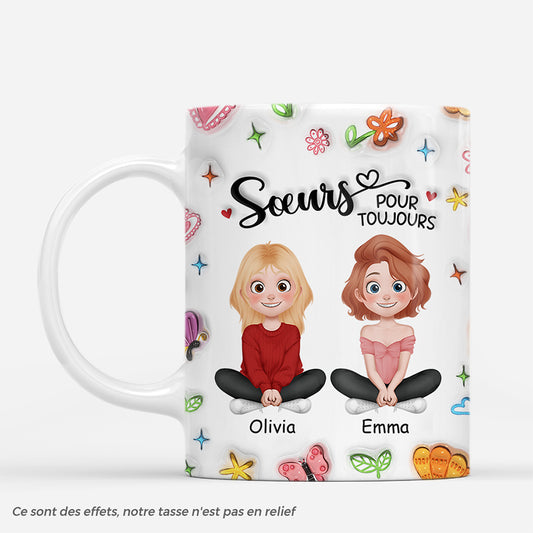 7289MFR1 effet dimpression 3d mug personnalise meilleure amie et soeur pour toujours 7289m3z5f_2