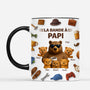 7304MFR2 effet dimpression 3d mug personnalise bande de papa papy ours 7304m6vzb