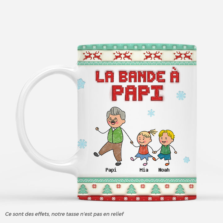 Mamie Version Bonhomme De Neige Néon Avec Flocons - T Shirt Personnali - Cadeau Plus