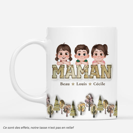 7309MFR1 effet dimpression 3d mug personnalise les petits de maman mamie 7309m6qaa