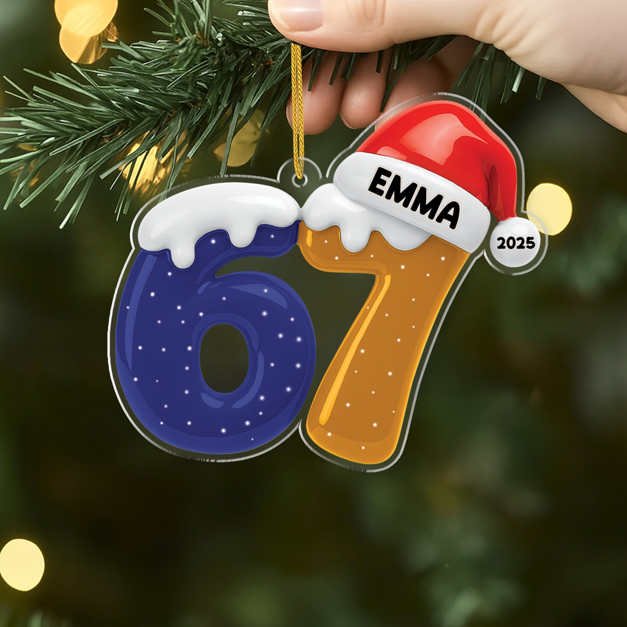 7316OFR2 ornement acrylique personnalise femmehomme noel avec meme 67 7316okv5b