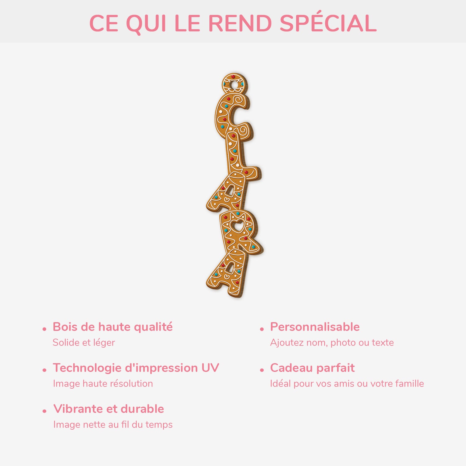 7322OFR3 ornement en bois a 1 couche personnalise femmehomme decoration noel avec lettre 7322okv5a