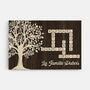 7329CFR1 toile personnalisee famille arbre de vie avec mots croises 7329c8v5i