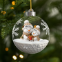 7331OFR1 effet dimpression 3d ornement acrylique personnalise papymamie boule joyeux noel 7331o8t5a