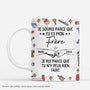 7340MFR1 mug personnalise effet dimpression 3d tu es mon frere  papa 7340m