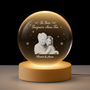 7345LFR1 veilleuse boule de cristal personnalisee avec photo commemorative toujours avec toi 7345l6t5a