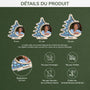 7350OFR3 ornement acrylique personnalise avec photo commemorative maman papa toujours la 7350o3t5a