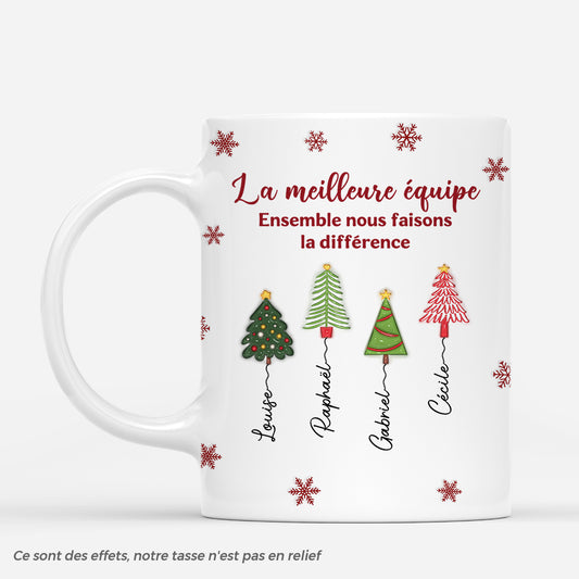 7358MFR1 effet dimpression 3d mug personnalise pour collegue notre meilleure equipe 7358mkqno