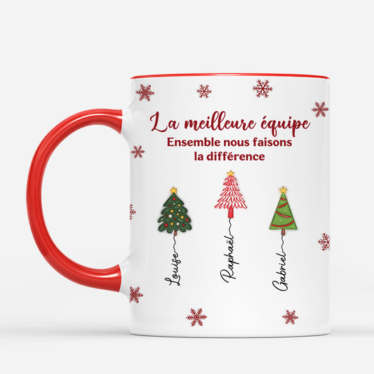 7358MFR2 effet dimpression 3d mug personnalise pour collegue notre meilleure equipe 7358mkqno