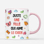 7393MFR1 effet dimpression 3d mug personnalise juste une fille qui aime les chiens 7393mklzc
