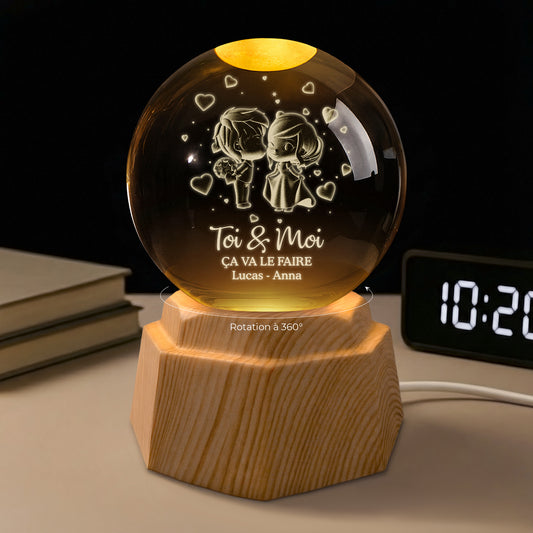 7412LFR1 veilleuse boule de cristal 3d personnalisee pour anniversaire de couple toi et moi 7412lkpwg_ae4ddd44 1216 418b 9eae 93f6df5a6669