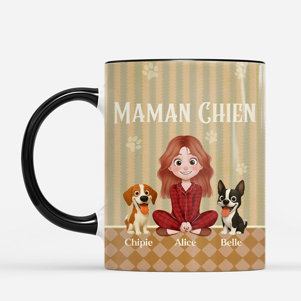 7424MFR2 mug personnalise chien papa chien pastel 7424m8tac