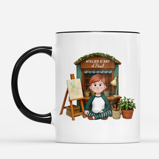 7433MFR2 mug personnalise pour peintre mon atelier d_art 7433mttca