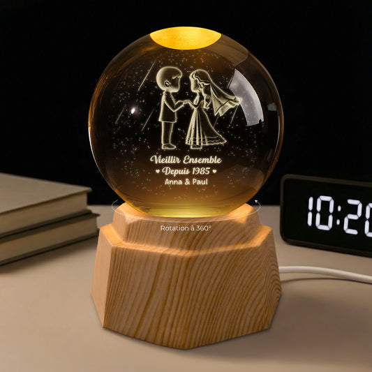 7436LFR1 boule de cristal lumineuse 3d personnalise couple vieillir ensemble 7436ltlcg_5e64f853 8fb1 4317 8f10 e01999e69cb6