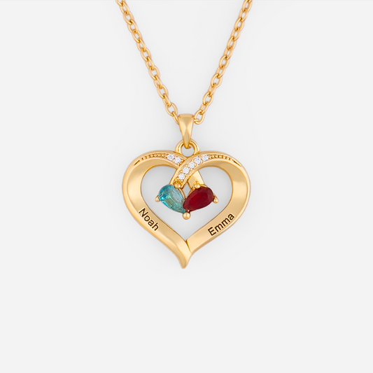 7460JFR1 collier pierre de naissance personnalise mon petit coeur 7460j0p5g