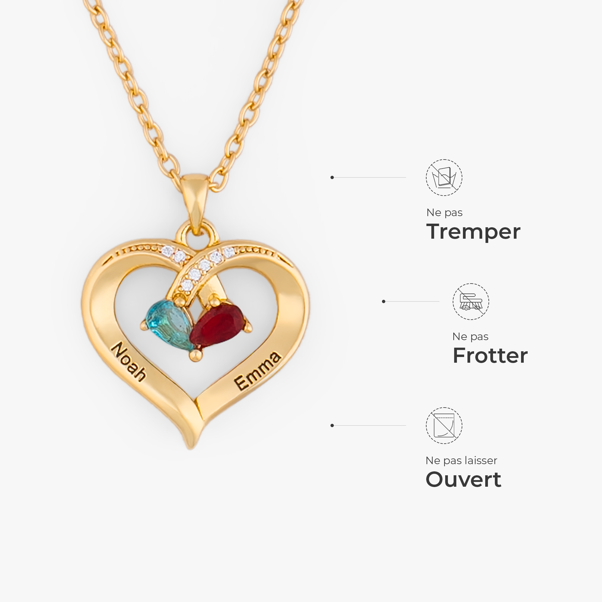 7460JFR5 collier pierre de naissance personnalise mon petit coeur 7460j0p5g