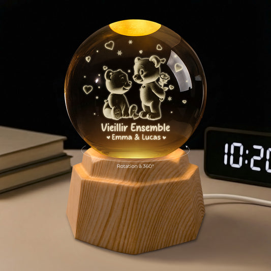 7471LFR1 veilleuse boule de cristal 3d personnalisee couple ensemble pour toujours 7471l3pcg_ad4cc938 50be 4225 957f 16a8aa018f00