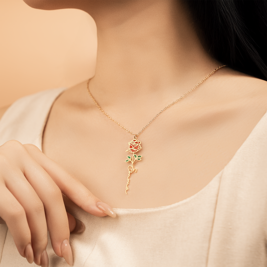 7478JFR2 collier personnalise prenom_ femmehomme floral gracieux 7478j0v5a