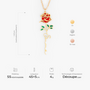 7478JFR3 collier personnalise prenom_ femmehomme floral gracieux 7478j0v5a