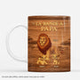 7479MFR1 effet dimpression 3d mug personnalise meilleur papa papi de la terre des lions 7479m6vzb