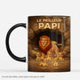 7480MFR1 effet dimpression 3d mug personnalise meilleur papa papi lion du monde 7480m6vmb