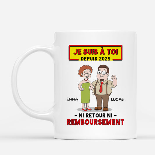 7482MFR1 mug personnalise couple je suis a toi ni retour 7482m6twa