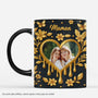 7490MFR1 effet dimpression 3d mug personnalise mamie maman photo dans le coeur en or 7490m