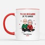 7535MFR2 mug personnalise couple tu es bizarre je te garde 7535mcvcg