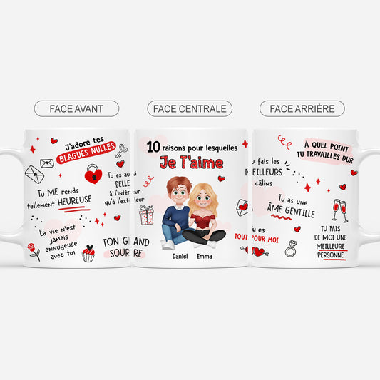 7544MFR1 mug personnalise couple photo raisons pour lesquelles je t_aime 7544msfag