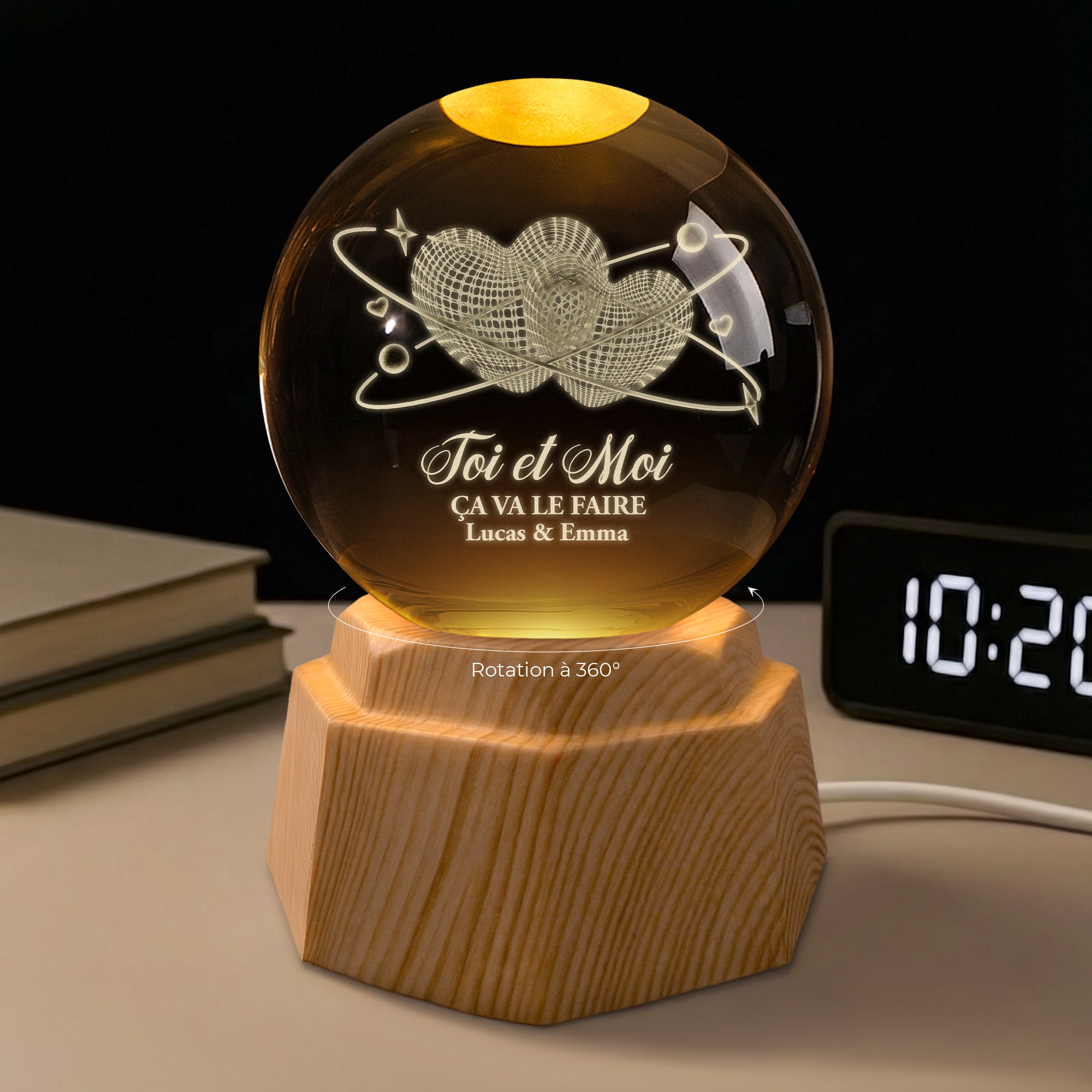 7552LFR2 veilleuse boule de cristal 3d personnalisee couple toi et moi avec coeurs 7552l3qmg_d22b49bb de9f 4c7e bce7 3e6a81b6bf06