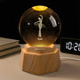 7562LFR1 veilleuse boule de cristal 3d personnalisee femme la ballerine 7562l6lwa