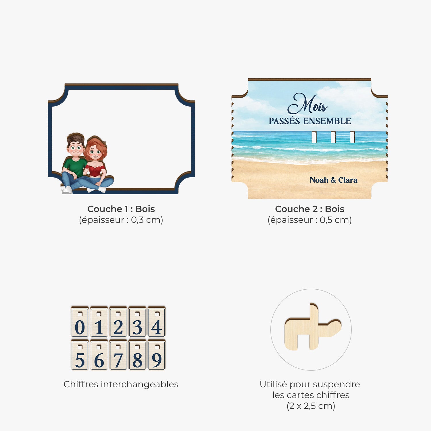 7582QFR1 plaque compteur en bois personnalise pour couple jours passes ensemble 7582q8vmgc_4