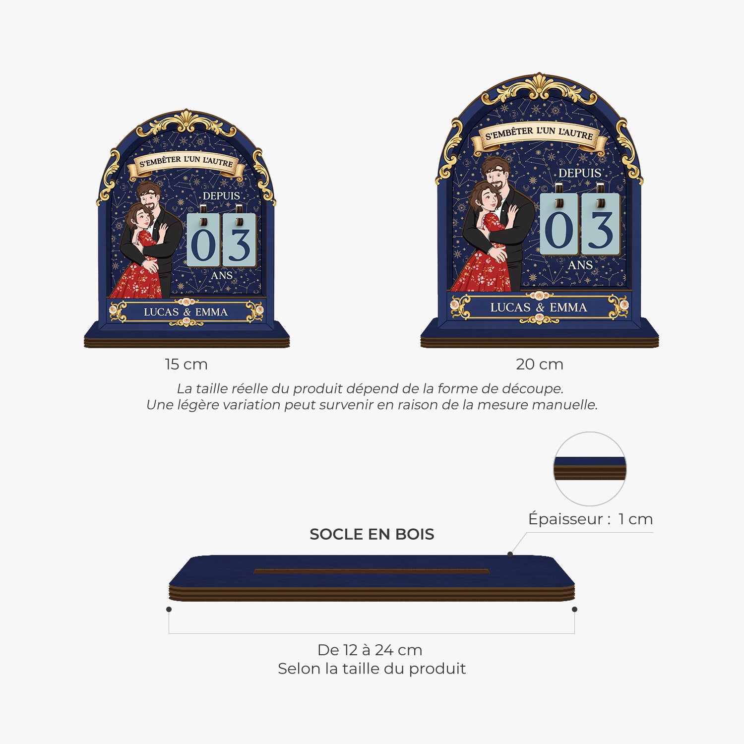 7585QFR1 plaque compteur en bois personnalise pour couple sembeter lun lautre depuis 7585q3vzg_4