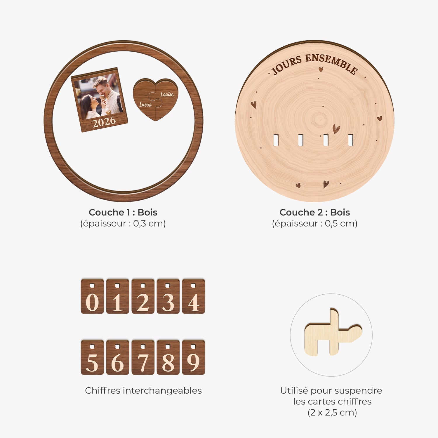 7588QFR4 compteur de jours couple personnalise avec photo jours ensemble 7588qtvng