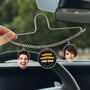 7595GFR2 charmes de voiture personnalisees_ avec photo conduis prudemment papa maman et couple 7595g6ttg