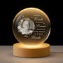 7642LFR1 veilleuse boule de cristal personnalisee pour notre famille tu es le monde 7642lcpza