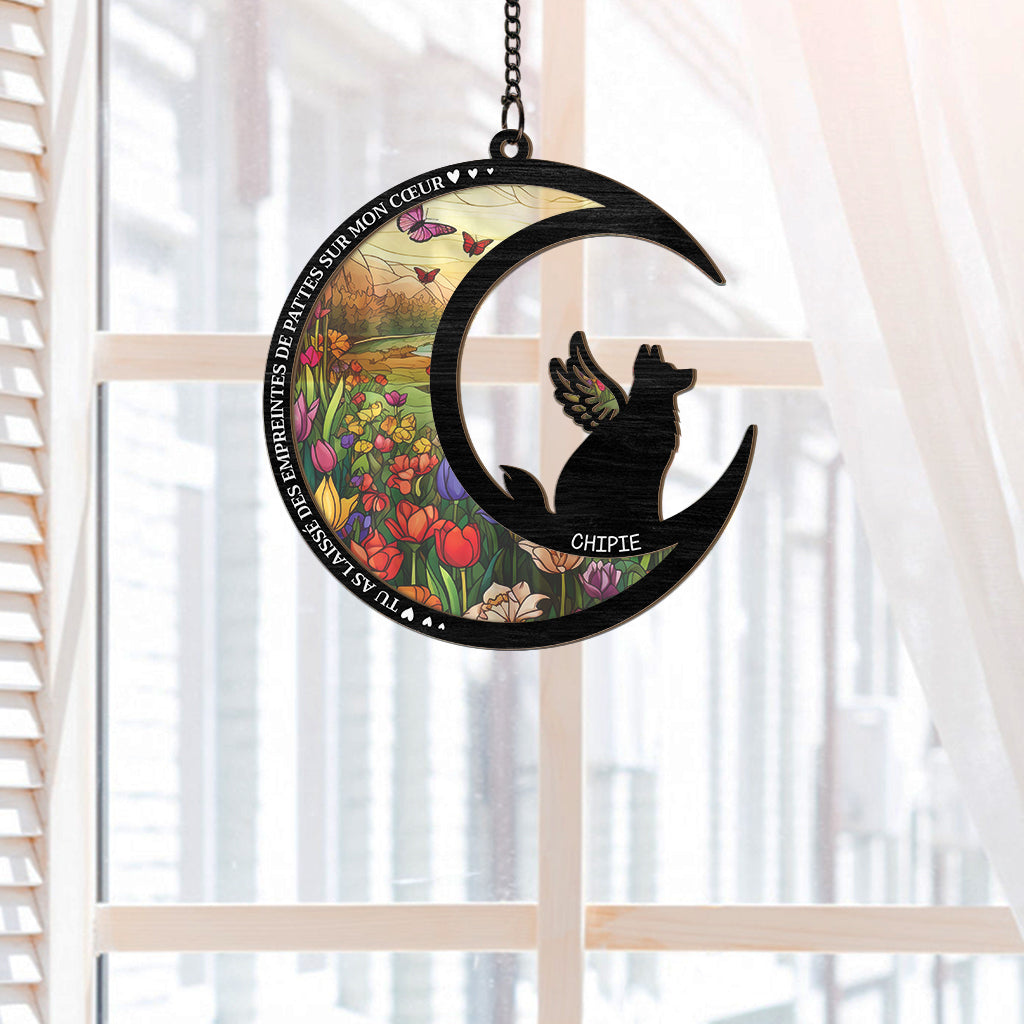7677UFR2 attrape soleil personnalise en acrylique commemoratif ailes de mon chatchien 7677uspni