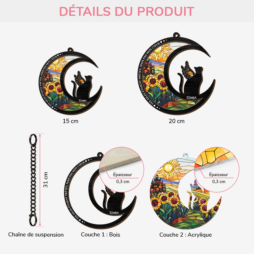 7677UFR3 attrape soleil personnalise en acrylique commemoratif ailes de mon chatchien 7677uspni