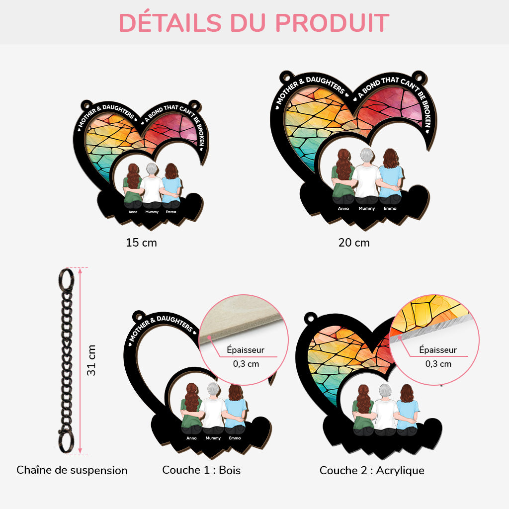 7680UFR3 attrape soleil personnalise en acrylique lien entre une mamiemaman et sa petite 7680utiwa