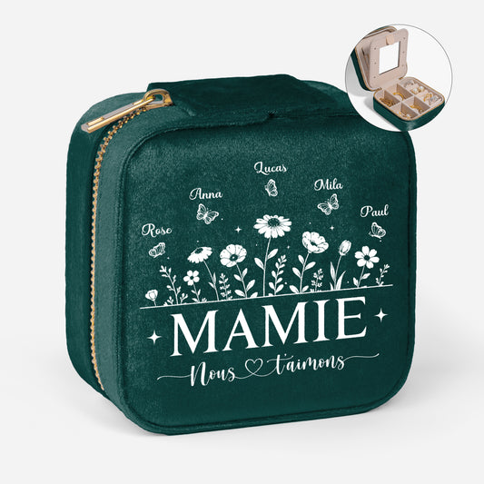 7688AFR1 boite a bijoux personnalisee en velours pour dire on taime mamie maman 7688ajtptg