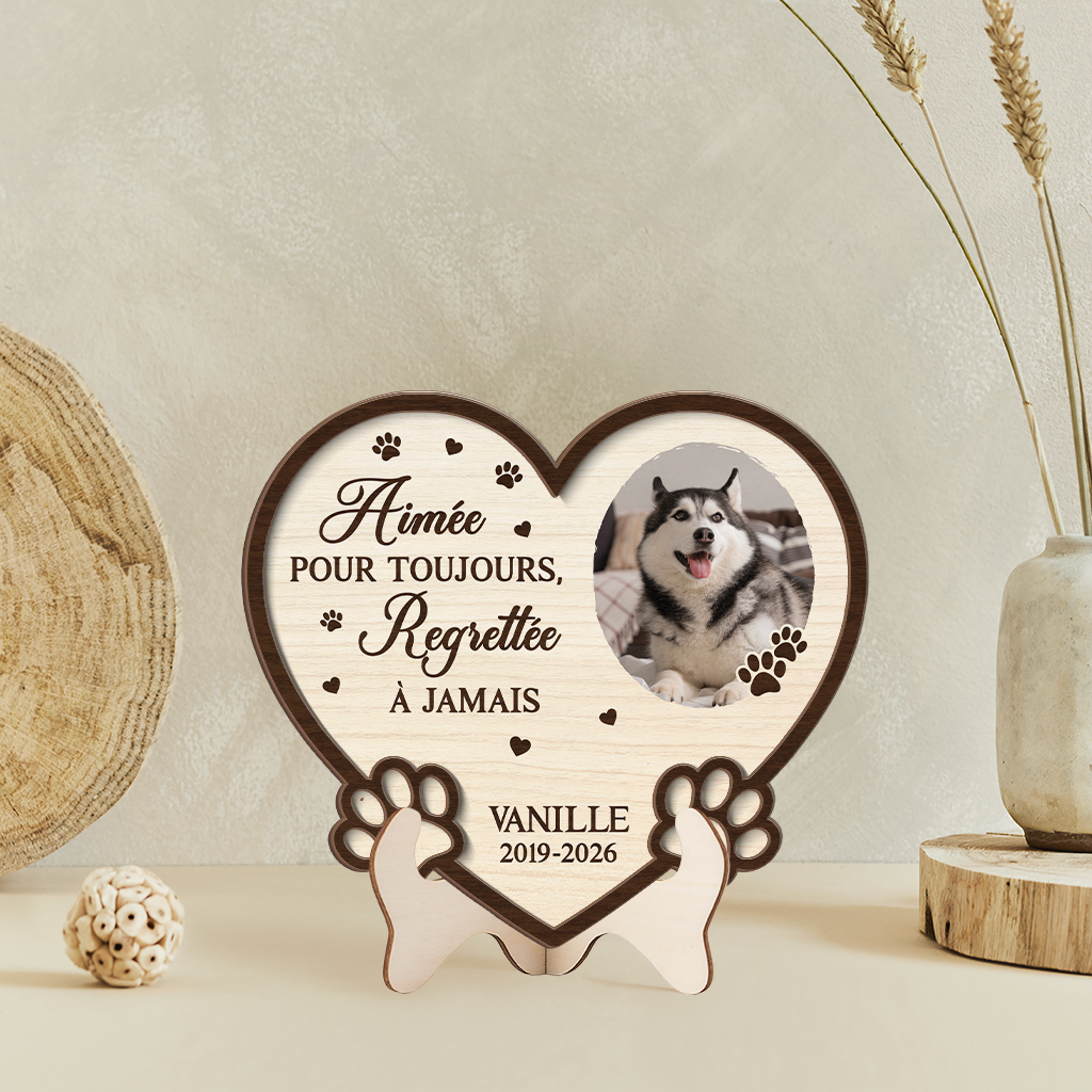 7712QFR2 plaque en bois personnalisee photo de chat commemorative toujours dans mon coeur 7712qctmd_d489dcd2 b40c 411e bd36 24cf4b785eeb