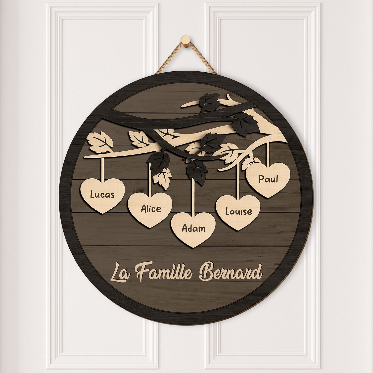 7722QFR2 plaque en bois personnalisee a suspendre arbre de notre famille 7722q8pni